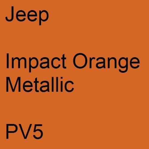 Jeep, Impact Orange Metallic, PV5.